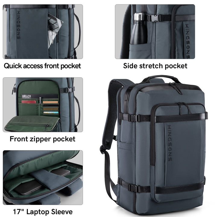Kingsons Large Capacity Anti-Theft Waterproof Travel Backpack Kingsons Large Capacity Anti-Theft Waterproof Travel Backpack