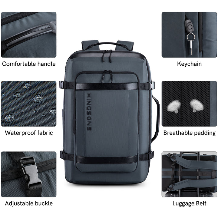 Kingsons Large Capacity Anti-Theft Waterproof Travel Backpack Kingsons Large Capacity Anti-Theft Waterproof Travel Backpack