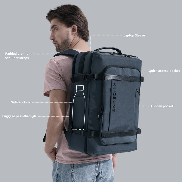 Kingsons Large Capacity Anti-Theft Waterproof Travel Backpack Kingsons Large Capacity Anti-Theft Waterproof Travel Backpack