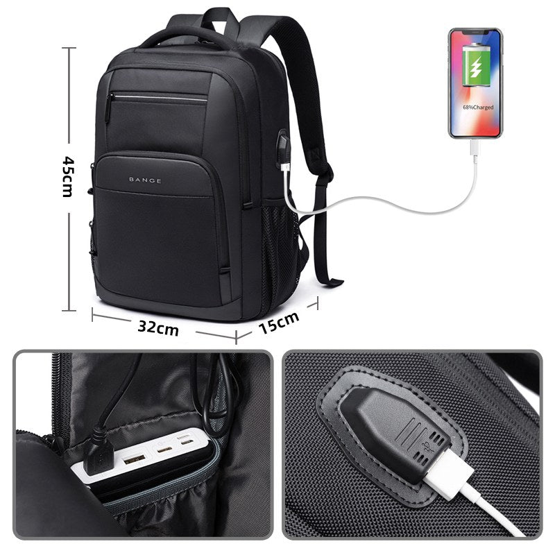Bange Waterproof Backpack with USB Charging Port Bange Waterproof Backpack with USB Charging Port