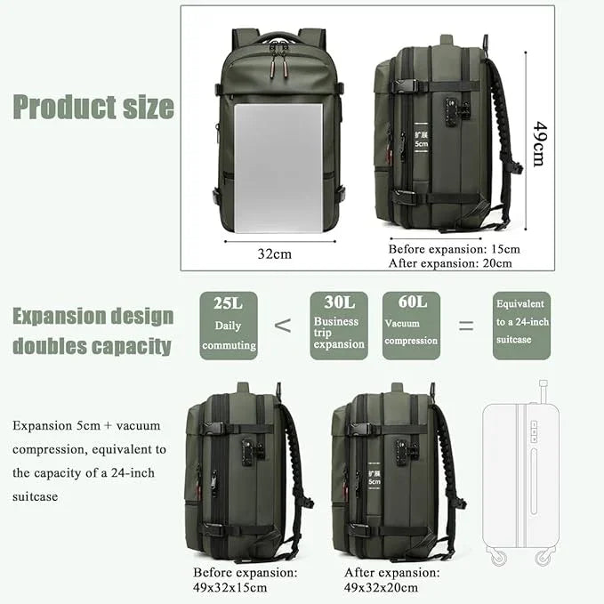 Jetpack Pro 60L Travel Backpack – Vacuum Compression Jetpack Pro 60L Travel Backpack – Vacuum Compression