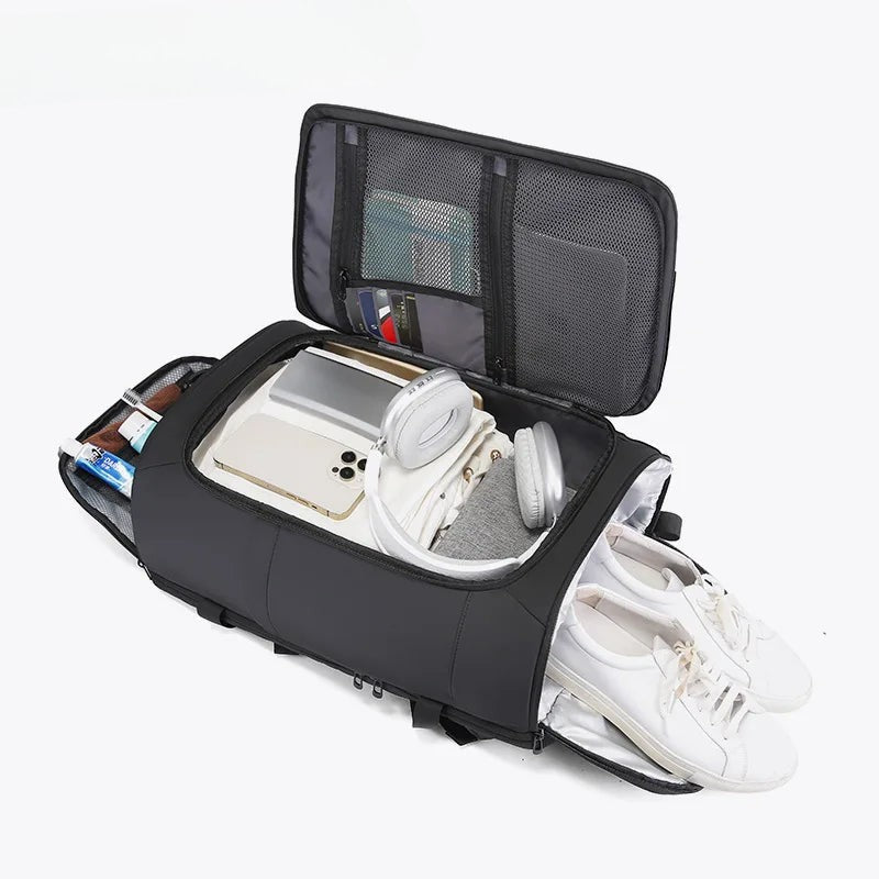 Travel Backpack 45L – Waterproof & Durable with Shoe Compartment and Anti‑Theft Features Travel Backpack 45L – Waterproof & Durable with Shoe Compartment and Anti‑Theft Features