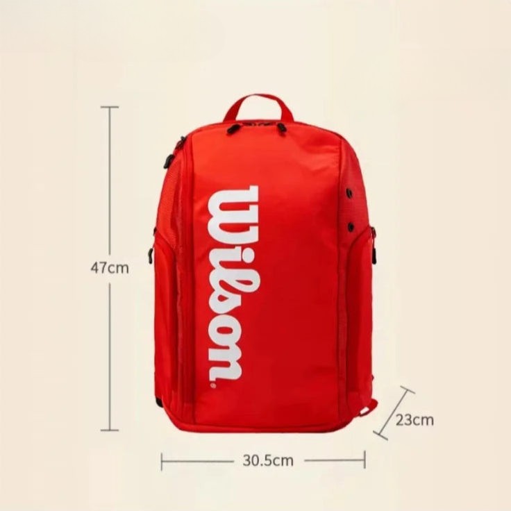 Wilson Tennis Backpack for 2 Rackets – Red Edition Wilson Tennis Backpack for 2 Rackets – Red Edition