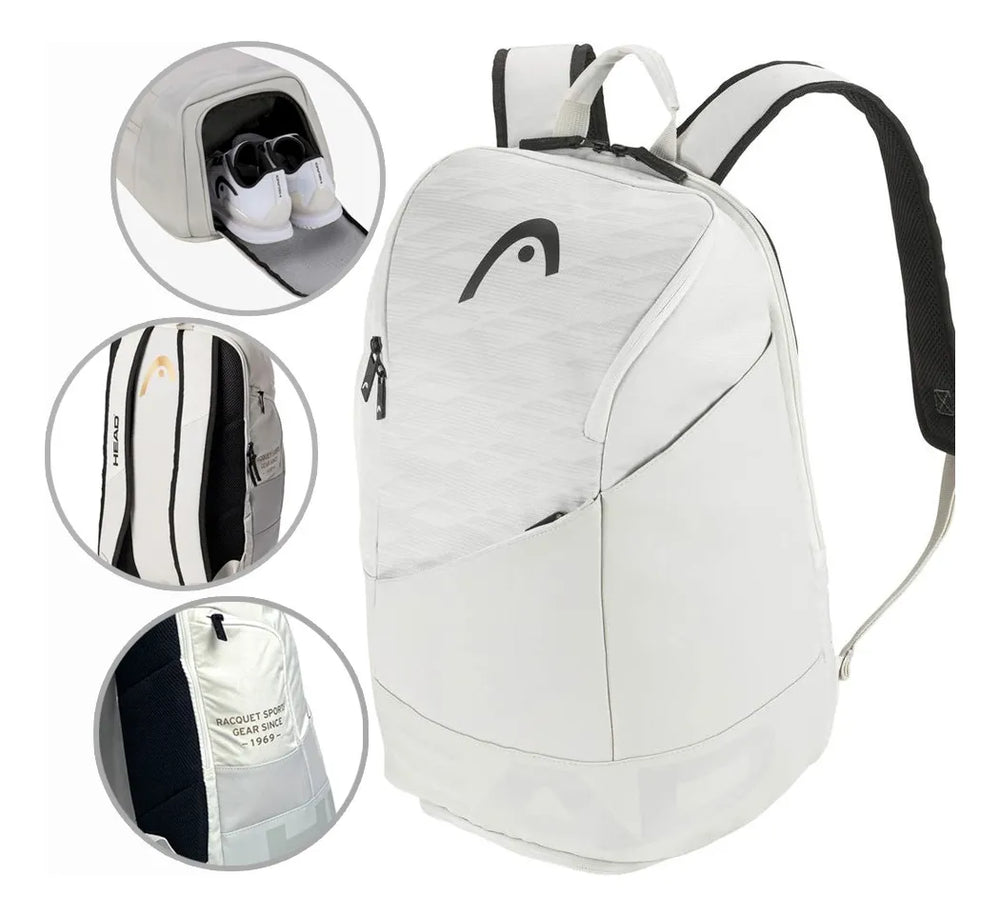 Djokovic Series Tennis Backpack – 1–2 Rackets, Blue or White, with Racket Compartment Djokovic Series Tennis Backpack – 1–2 Rackets, Blue or White, with Racket Compartment