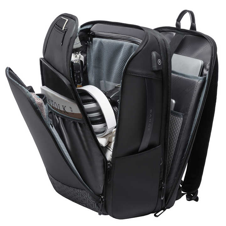 Bange Expandable Anti-Theft Waterproof Laptop Backpack - Black Bange Expandable Anti-Theft Waterproof Laptop Backpack - Black