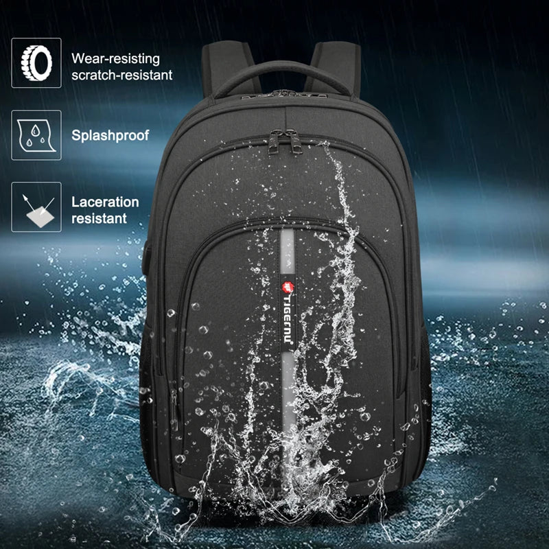 Tigernu Anti-Theft Laptop Backpack - Waterproof & USB Charging Tigernu Anti-Theft Laptop Backpack - Waterproof & USB Charging