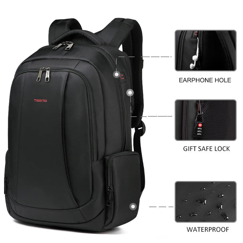 Tigernu Waterproof Anti-Theft Laptop Backpack Tigernu Waterproof Anti-Theft Laptop Backpack