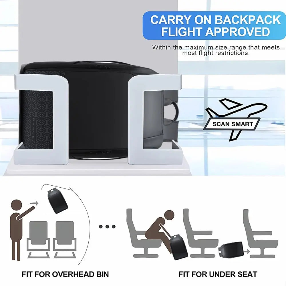 Bange Expandable Anti-Theft Waterproof Laptop Backpack - Black Bange Expandable Anti-Theft Waterproof Laptop Backpack - Black