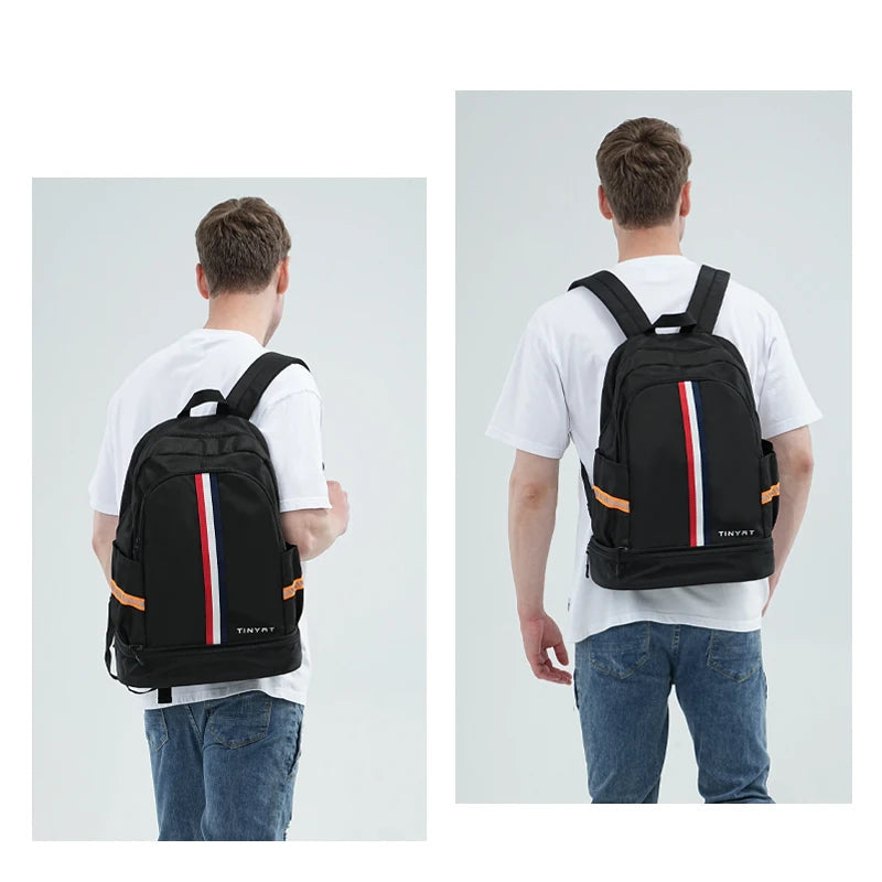 Tinyat Waterproof Backpack with Shoe Compartment Tinyat Waterproof Backpack with Shoe Compartment