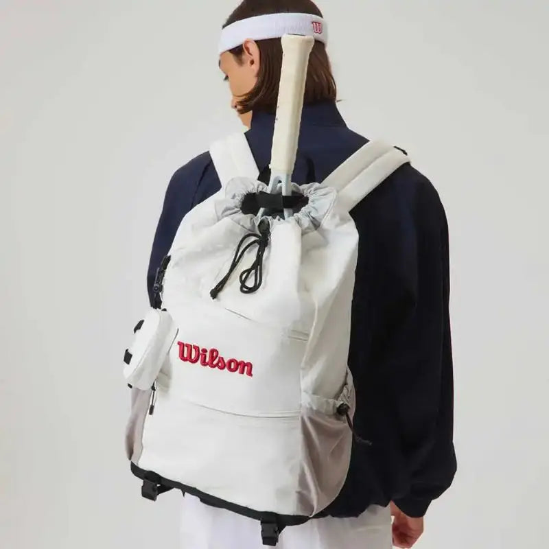 Wilson Tennis Backpack – Drawstring Bag for 2 Rackets – Unisex Design Wilson Tennis Backpack – Drawstring Bag for 2 Rackets – Unisex Design
