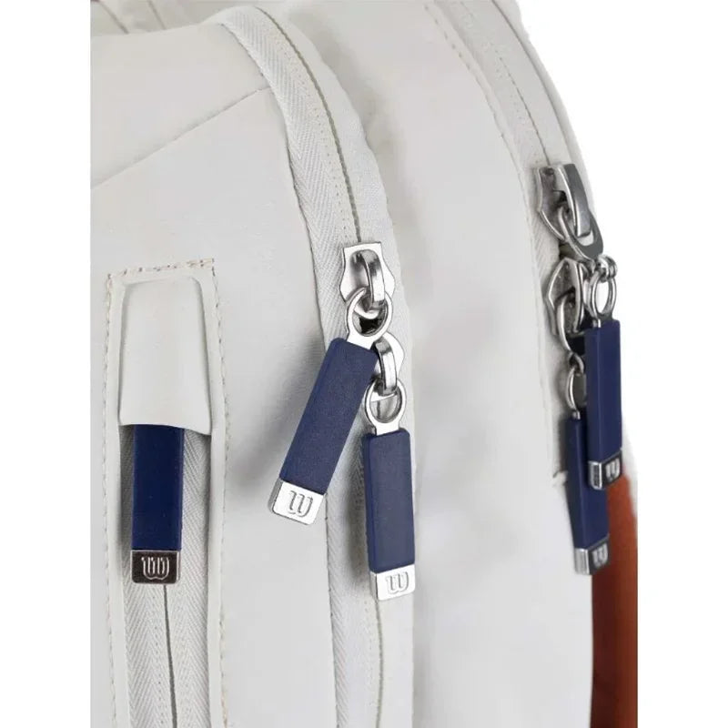 Wilson Super Tour Roland Garros Tennis Backpack – Fits 2 Rackets, Premium Design and Ergonomic Comfort Wilson Super Tour Roland Garros Tennis Backpack – Fits 2 Rackets, Premium Design and Ergonomic Comfort