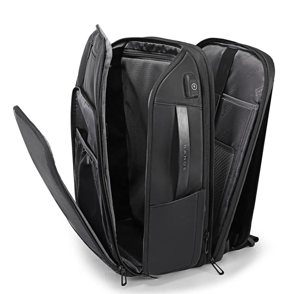 Bange Expandable Anti-Theft Waterproof Laptop Backpack - Black Bange Expandable Anti-Theft Waterproof Laptop Backpack - Black