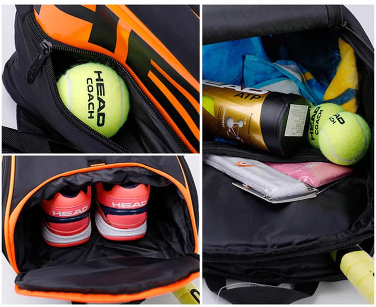 Head Radical Tennis Backpack - Unisex 2-Pack Racket Bag Head Radical Tennis Backpack - Unisex 2-Pack Racket Bag