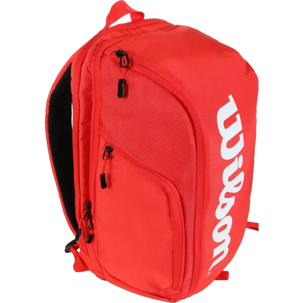 Wilson Tennis Backpack for 2 Rackets – Red Edition Wilson Tennis Backpack for 2 Rackets – Red Edition