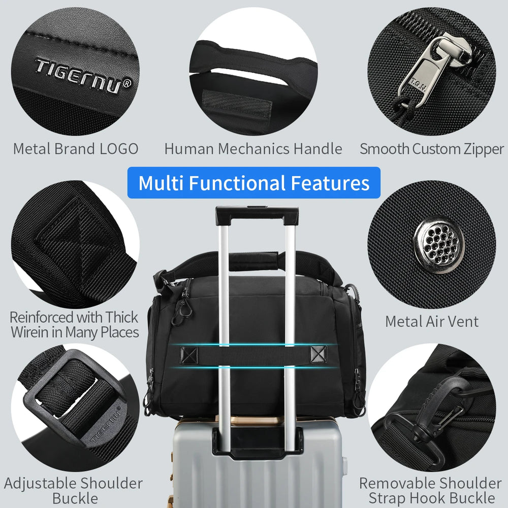 Tigernu 36L Waterproof Travel Bag with Laptop Compartment Tigernu 36L Waterproof Travel Bag with Laptop Compartment