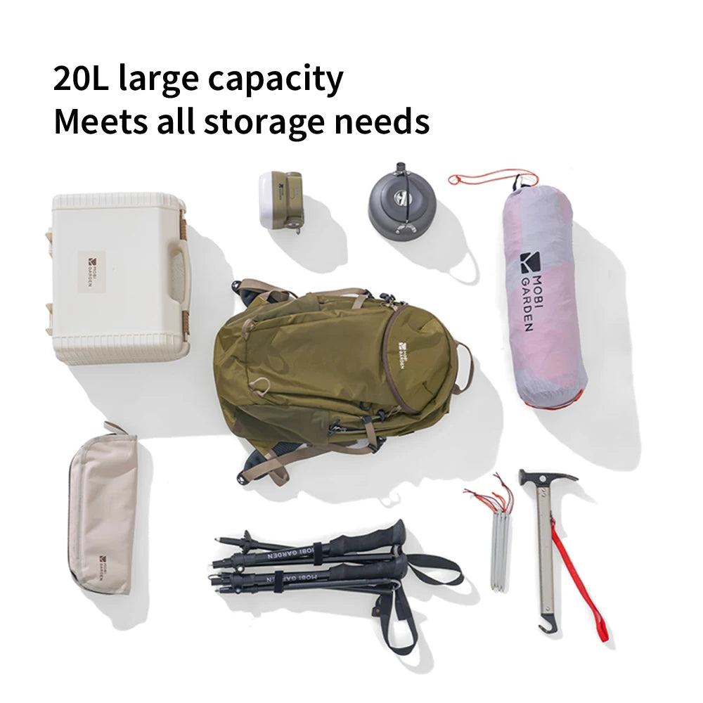 Mobi Garden 20L – Lightweight, Foldable & Waterproof Backpack for Hiking and Camping Mobi Garden 20L – Lightweight, Foldable & Waterproof Backpack for Hiking and Camping