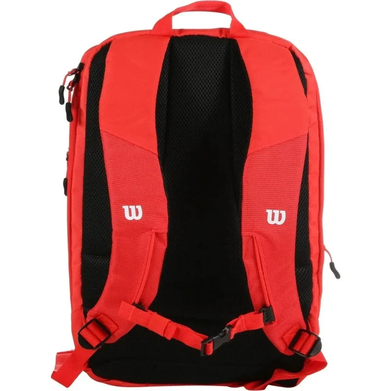 Wilson Tennis Backpack for 2 Rackets – Red Edition Wilson Tennis Backpack for 2 Rackets – Red Edition