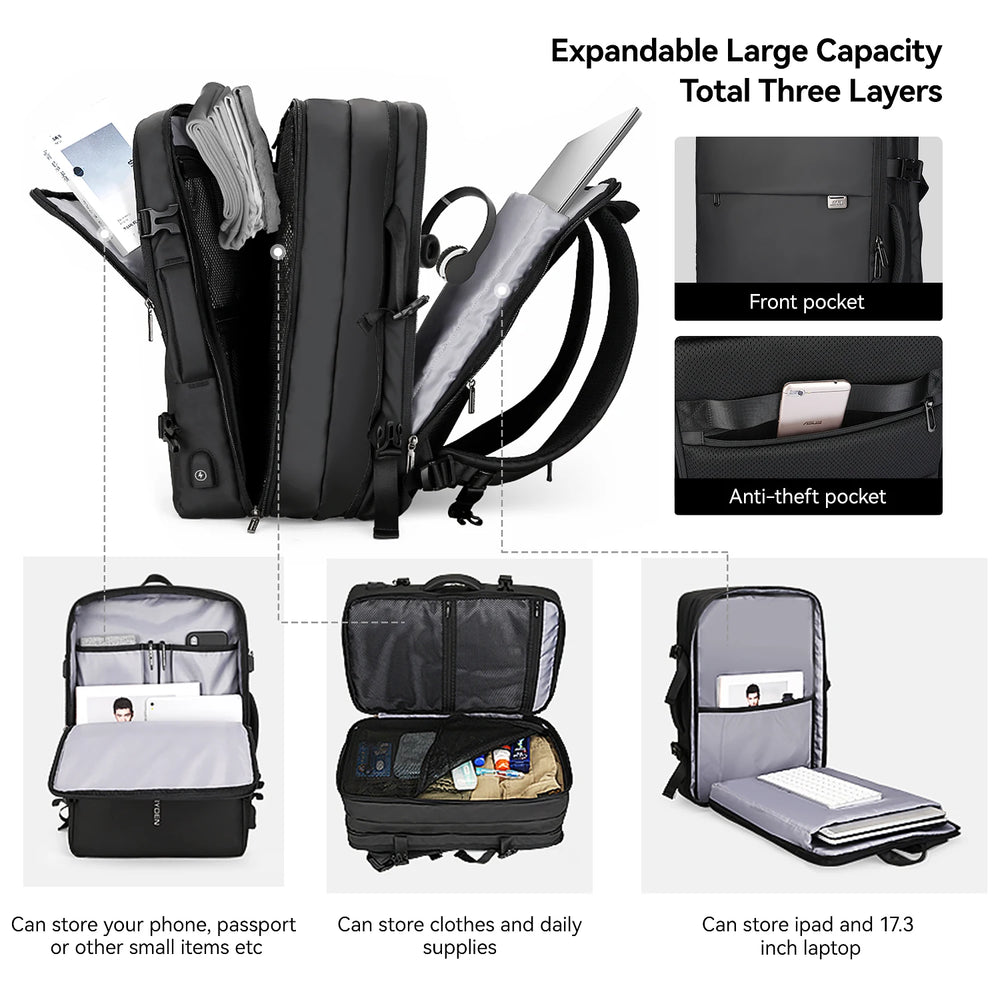 Mark Ryden Expandable 40l Business Travel Backpack Mark Ryden Expandable 40l Business Travel Backpack
