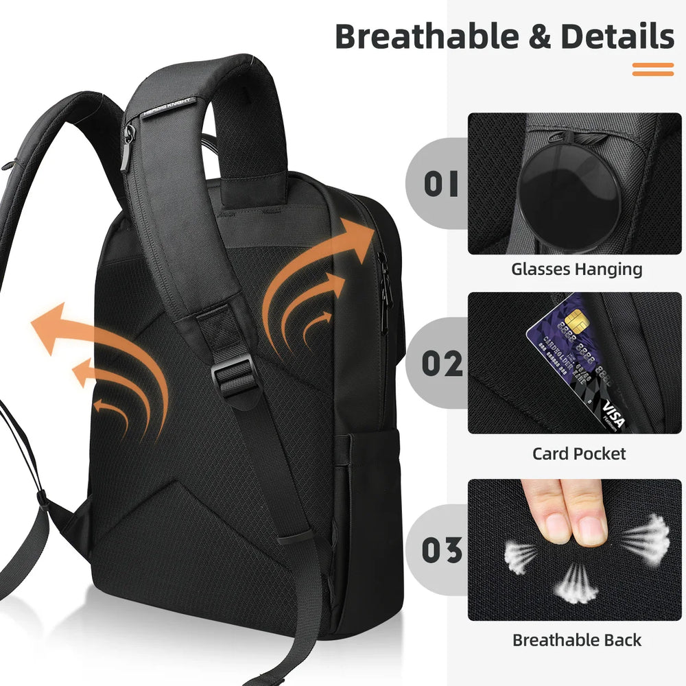 HcanKcan Waterproof Business Laptop Backpack HcanKcan Waterproof Business Laptop Backpack