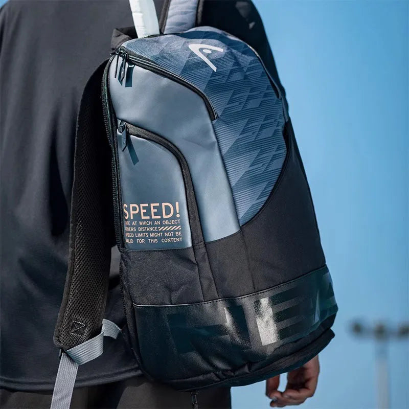 Djokovic Series Tennis Backpack – 1–2 Rackets, Blue or White, with Racket Compartment Djokovic Series Tennis Backpack – 1–2 Rackets, Blue or White, with Racket Compartment