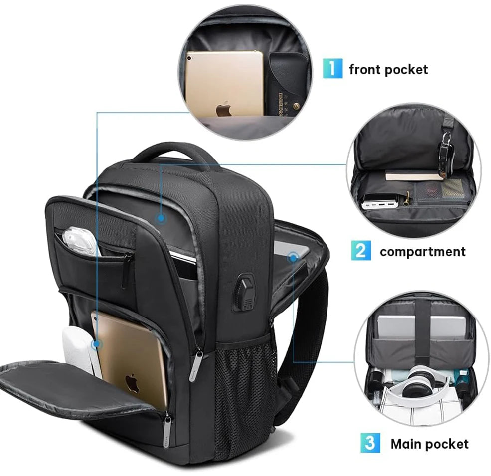 Bange Waterproof Backpack with USB Charging Port Bange Waterproof Backpack with USB Charging Port