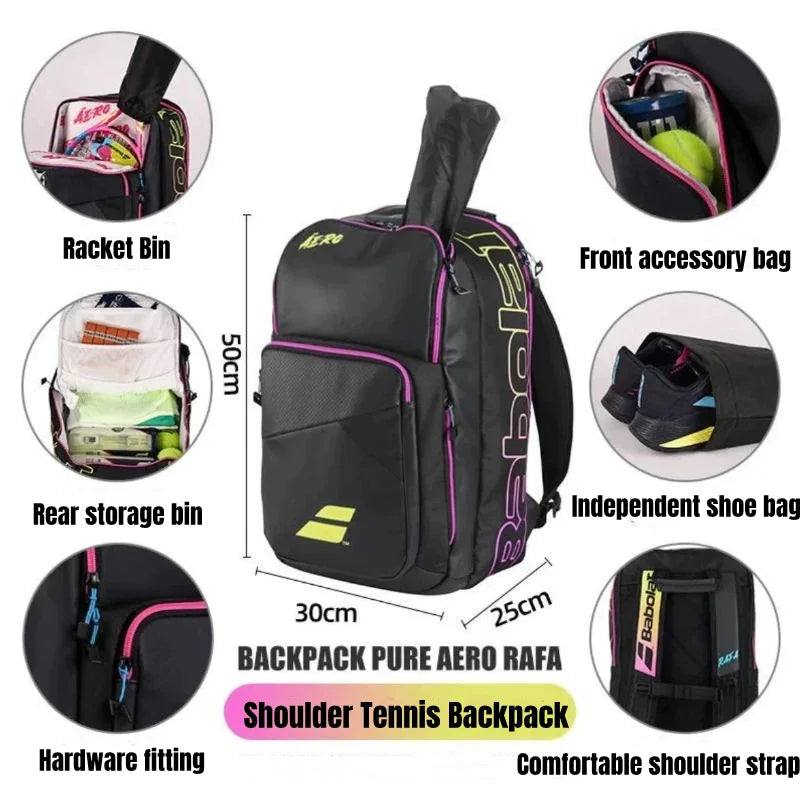 Tennis Bag – Thermal Bag for 3 Rackets – Unisex Design Tennis Bag – Thermal Bag for 3 Rackets – Unisex Design