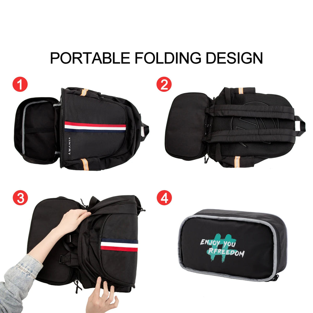 Tinyat Waterproof Backpack with Shoe Compartment Tinyat Waterproof Backpack with Shoe Compartment