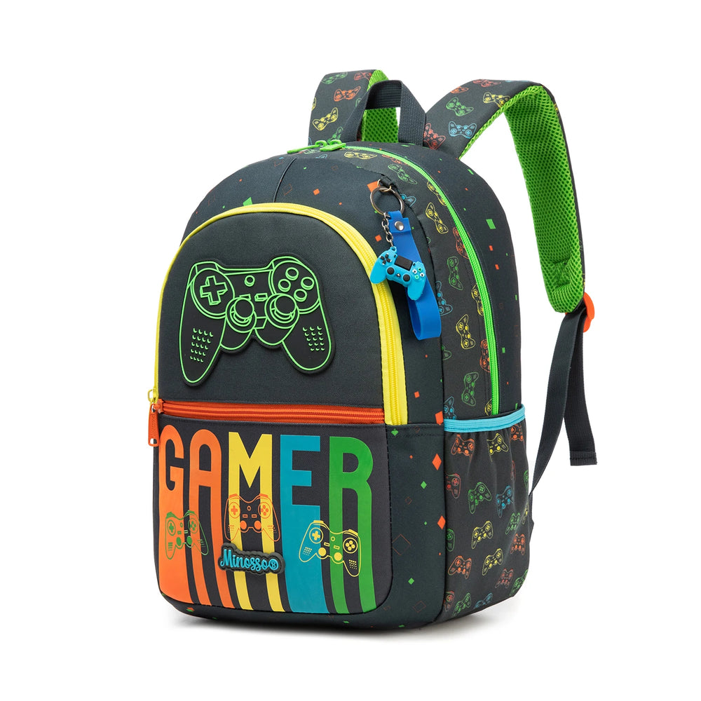 Gamer School Bag Set with Lunch Bag & Pencil Case Gamer School Bag Set with Lunch Bag & Pencil Case