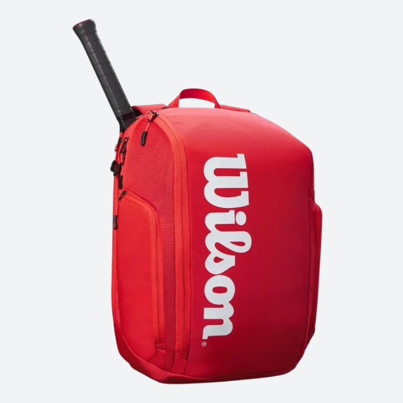 Wilson Tennis Backpack for 2 Rackets – Red Edition Wilson Tennis Backpack for 2 Rackets – Red Edition