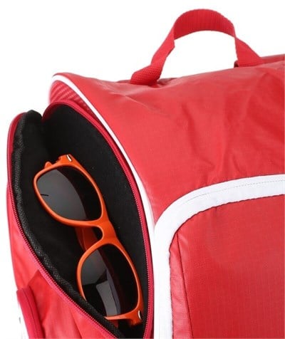 Wilson ProGear Tennis Backpack – Laptop Sleeve + Space for 2 Rackets – Red/Green Wilson ProGear Tennis Backpack – Laptop Sleeve + Space for 2 Rackets – Red/Green