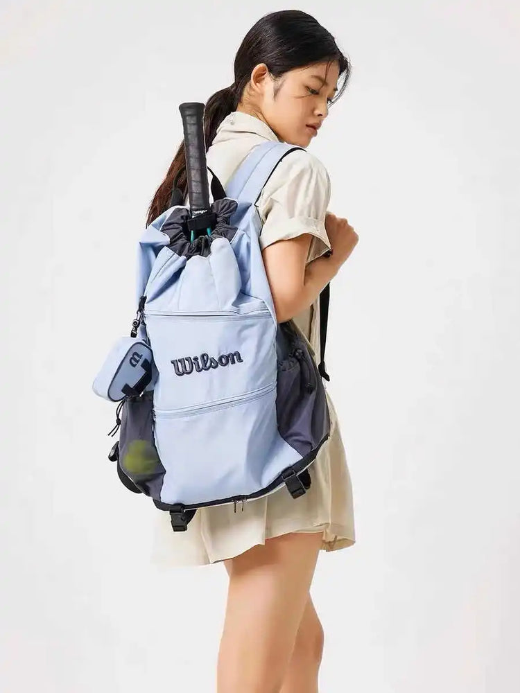 Wilson Tennis Backpack – Drawstring Bag for 2 Rackets – Unisex Design Wilson Tennis Backpack – Drawstring Bag for 2 Rackets – Unisex Design