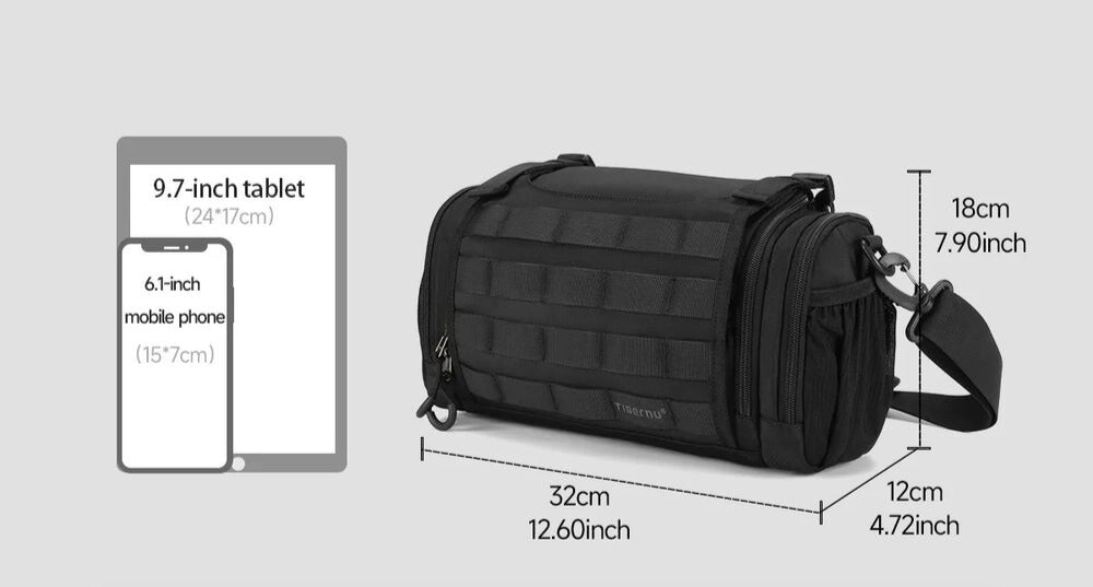Tigernu Tactical Crossbody Bag – Waterproof & Versatile for Outdoor Adventures Tigernu Tactical Crossbody Bag – Waterproof & Versatile for Outdoor Adventures