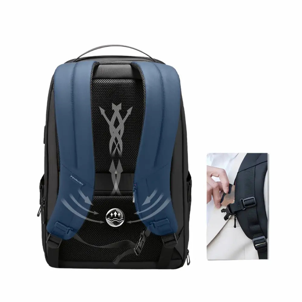 Fenruien 35L Waterproof Travel Backpack with USB Charging Fenruien 35L Waterproof Travel Backpack with USB Charging