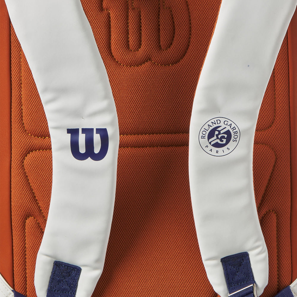 Wilson Super Tour Roland Garros Tennis Backpack – Fits 2 Rackets, Premium Design and Ergonomic Comfort