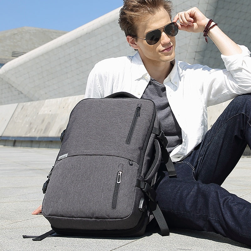 TravelCharge – Travel Backpack with USB Charger - Black