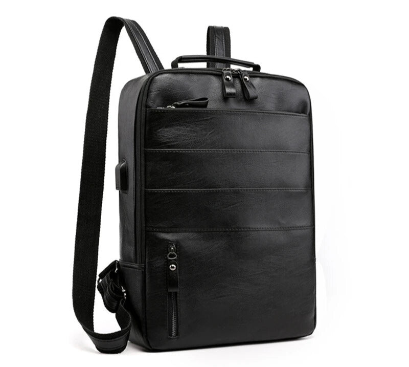 Business Waterproof Laptop Backpack with USB Charging