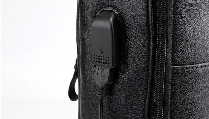 Business Waterproof Laptop Backpack with USB Charging