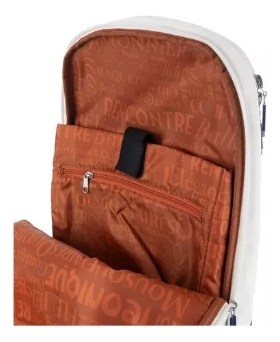 Wilson Super Tour Roland Garros Tennis Backpack – Fits 2 Rackets, Premium Design and Ergonomic Comfort