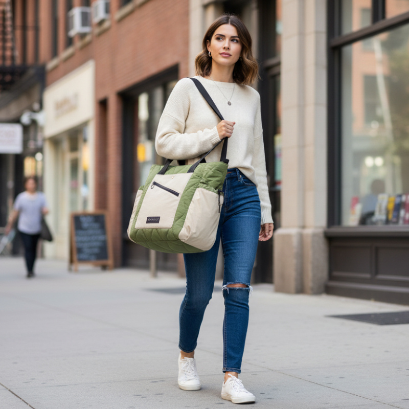 BAGSMART Women's Waterproof Tote Bag