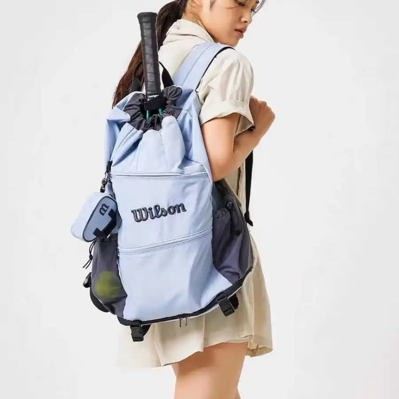 Wilson Tennis Backpack – Drawstring Bag for 2 Rackets