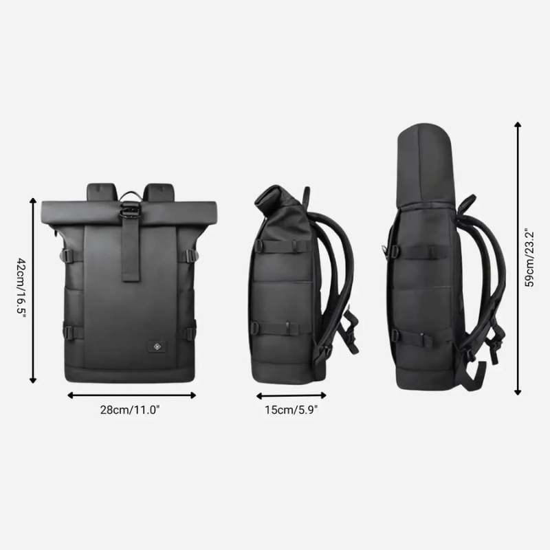 TechPro Expandable Waterproof Backpack