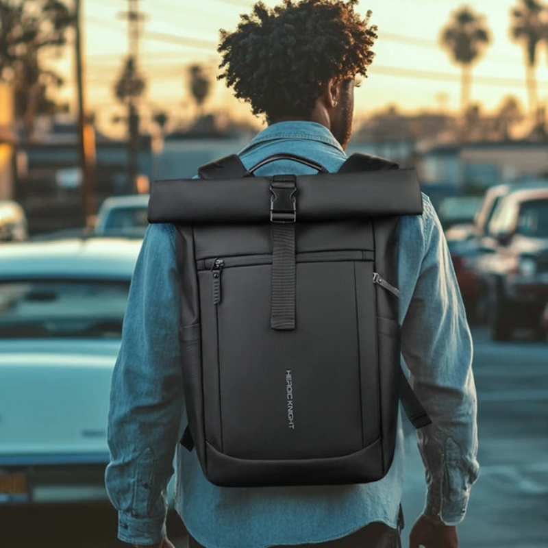 Heroic Knight Expandable Rolltop Laptop Backpack
