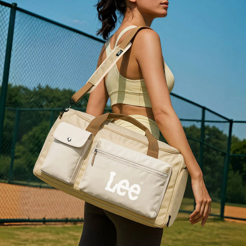 LEE Waterproof Travel Duffel Bag with Shoe Compartment