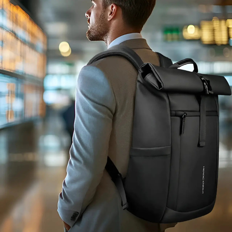Heroic Knight Expandable Rolltop Laptop Backpack