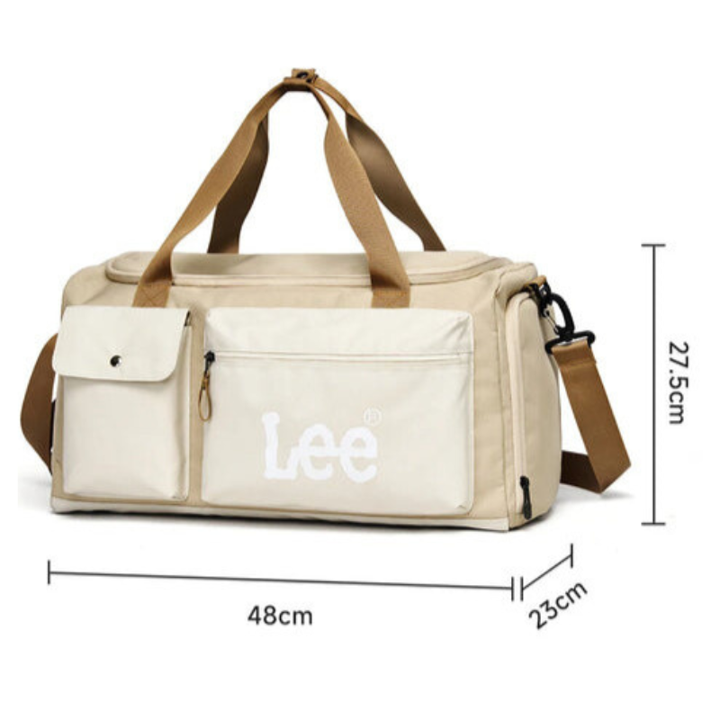 LEE Waterproof Travel Duffel Bag with Shoe Compartment