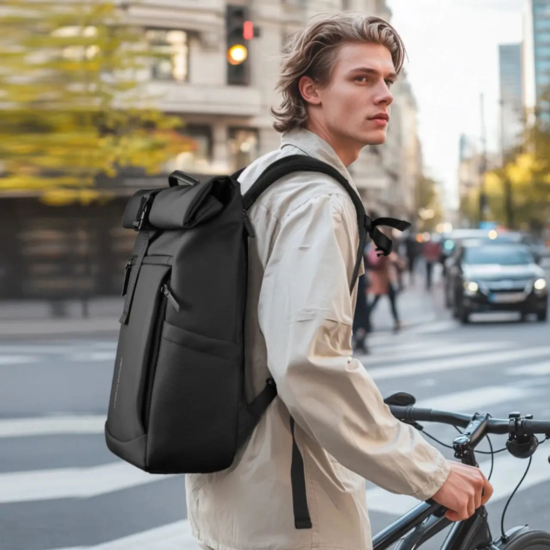 Heroic Knight Expandable Rolltop Laptop Backpack