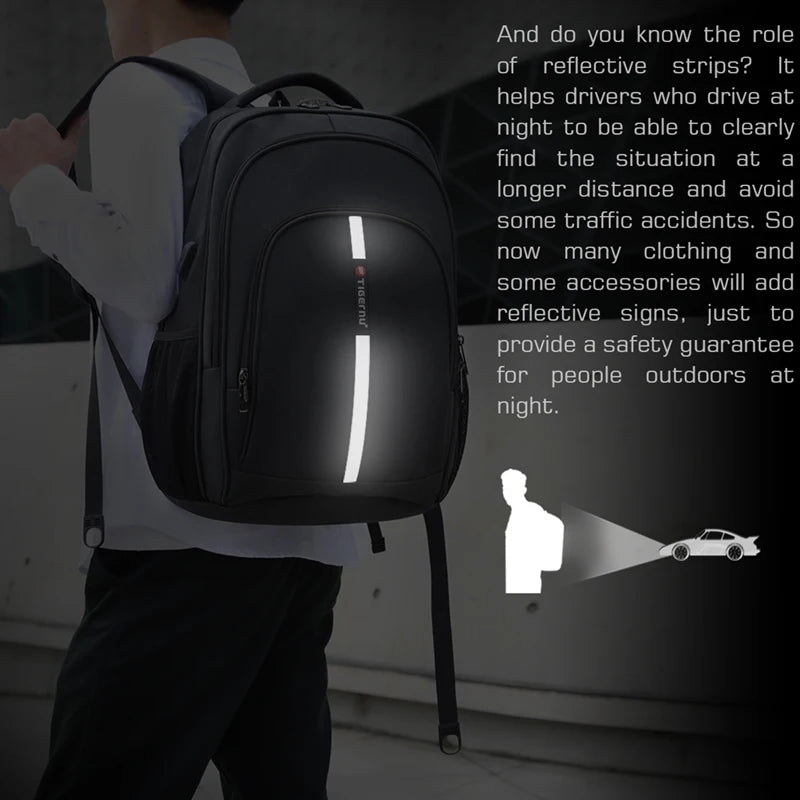 Tigernu Anti-Theft Laptop Backpack - Waterproof & USB Charging