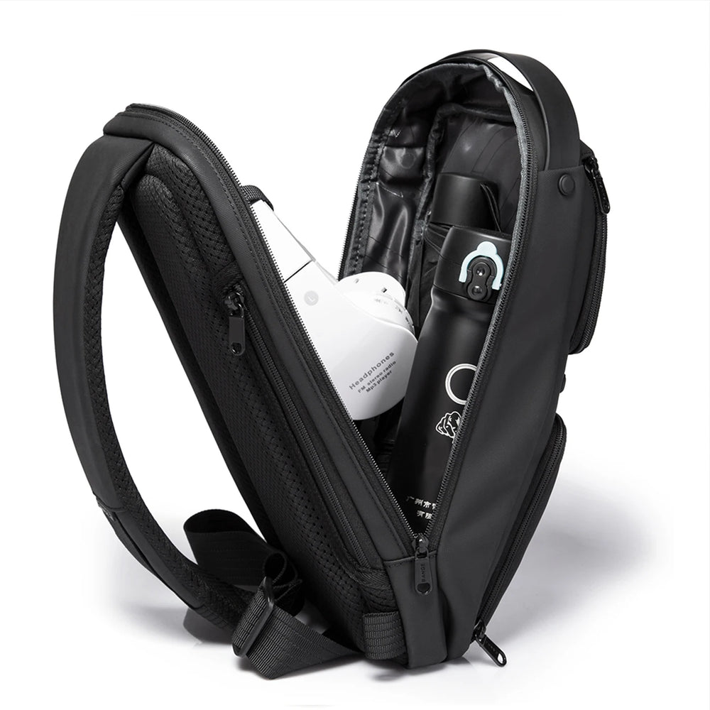 BANGE Multifunctional Waterproof Crossbody Bag with USB