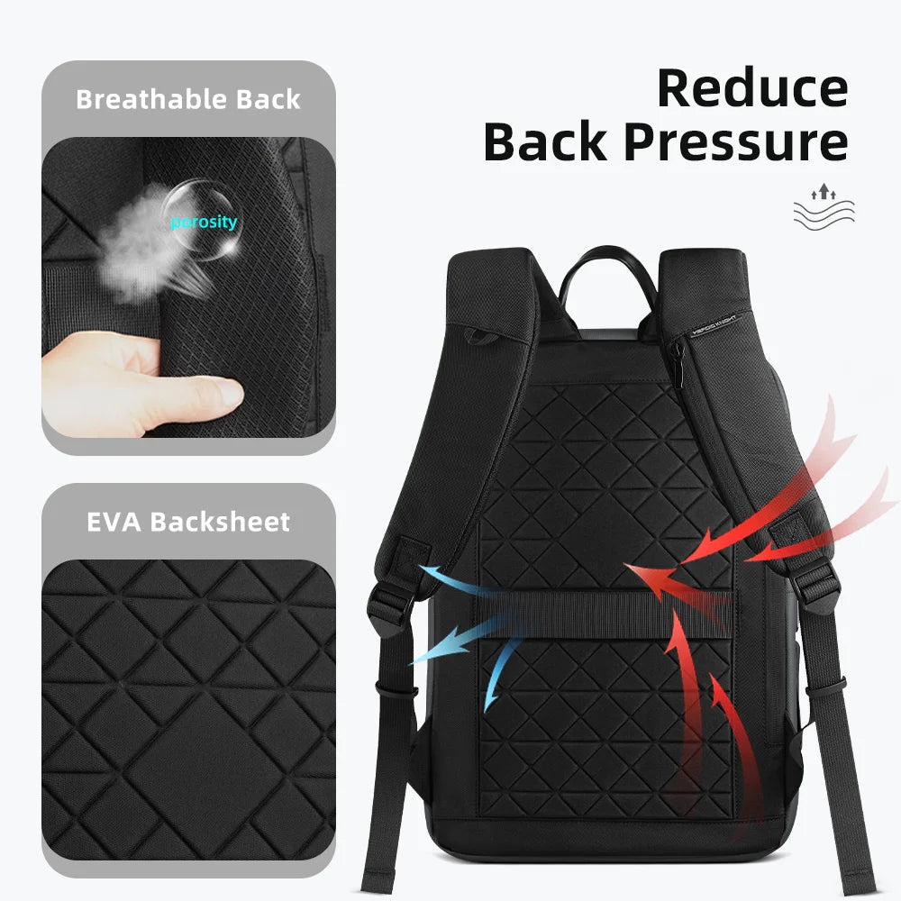Hcan Kcan Waterproof Business Laptop Backpack