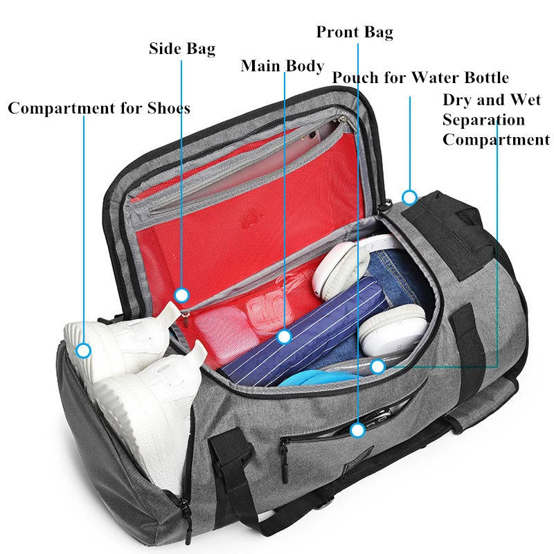 Ultimate Travel Sports Bag With Shoes Pocket